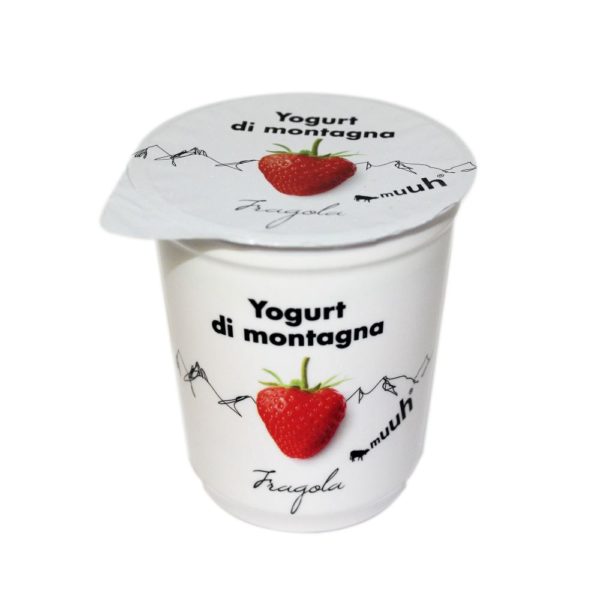 Yogurt Di Montagna Fragola 180g Muuh Agroval