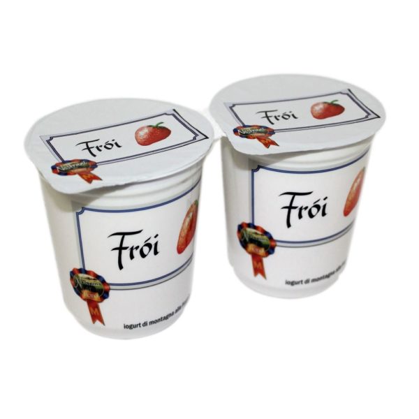 Yogurt Di Montagna Alle Fragole Fròi 2x180g Nostrani Del Ticino Agroval