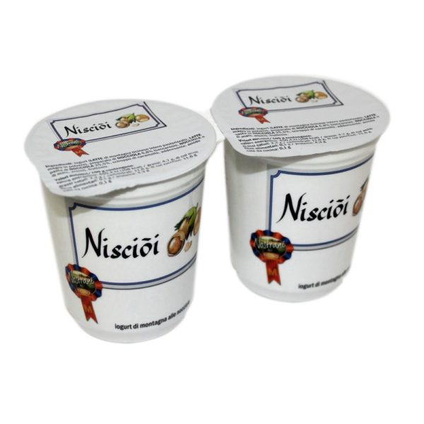 Yogurt Di Montagna Alle Nocciole Nisciòi 2x180g Nostrani Del Ticino Agroval