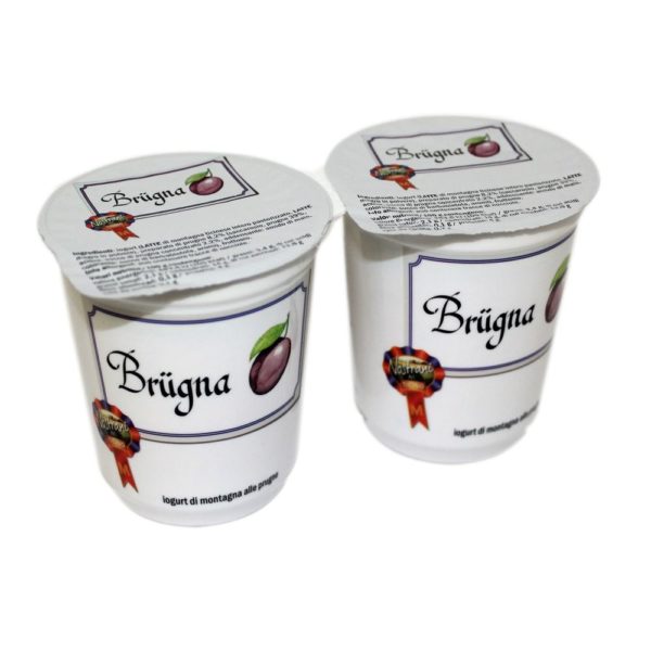 Yogurt Di Montagna Alle Prugne Brügna 2x180g Nostrani Del Ticino Agroval