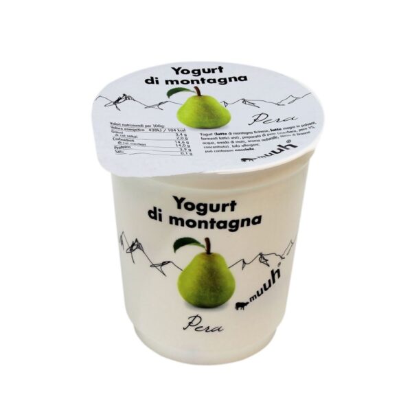 Yogurt Di Montagna Pera 180g Muuh Agroval